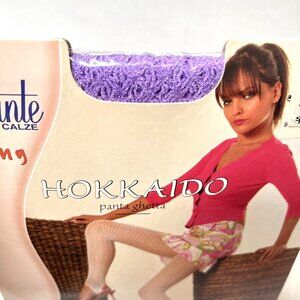 PURPLE Levante Hokkaido Footless Fishnet Tights Size Large XL Stirrup Rave NEW L